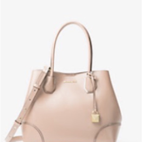 Michael Kors Mercer Gallery Medium Studio Shoulder bag. Blush Pink. Full Leather - Picture 1 of 1